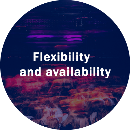 Flexibility and availability